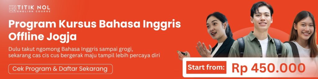 Program Kursus Bahasa Inggris Offline Jogja