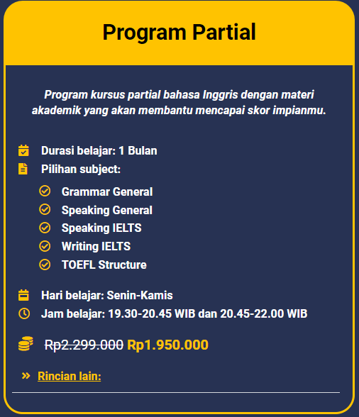 Rekomendasi Tempat Kursus IELTS di Jogjakarta