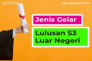 Gelar Lulusan S3 Luar Negeri