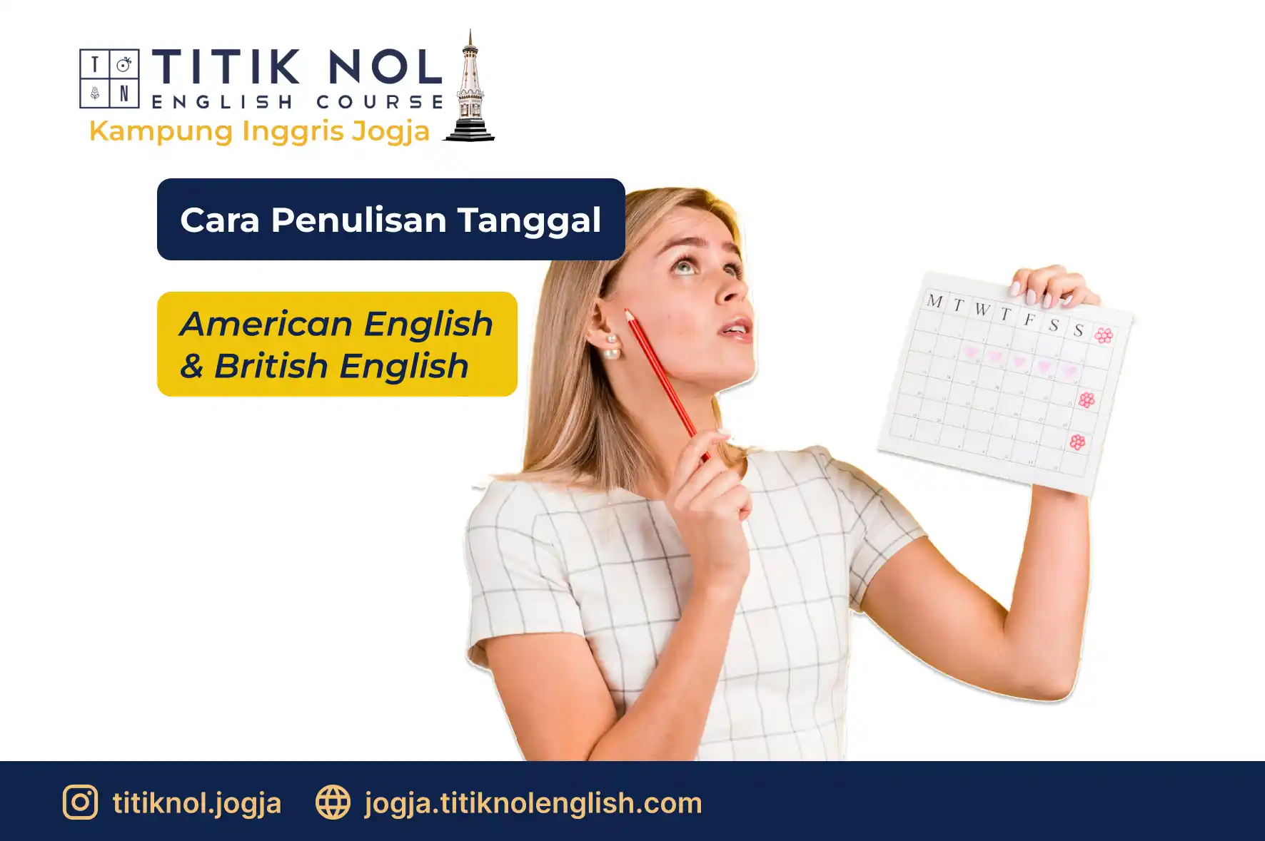 Penulisan Tanggal dalam Bahasa Inggris