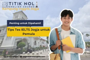 Itulah beberapa tips tes IELTS Jogja untuk pemula yang wajib kamu ketahui agar tidak salah langkah dalam mempersiapkan diri. Yang perlu diingat, persiapan yang matang adalah kunci utama untuk meraih skor IELTS yang diinginkan. Jika kamu masih merasa ragu sebelum mengikuti tes IELTS resmi, jangan khawatir! Kamu bisa mencoba mengikuti simulasi tes IELTS dari Titik Nol English yang bisa diikuti secara online. Simulasi ini akan membantumu membiasakan diri dengan format dan suasana tes, sehingga kamu bisa lebih percaya diri saat menghadapi tes yang sebenarnya. Belum siap untuk ikut simulasi tes? Kamu bisa mempersiapkan diri dengan ikut kursus persiapan IELTS dari Titik Nol English Jogja terlebih dahulu. Program kursus yang intensif ini bisa kamu ikuti secara offline di Kota Jogja, atau bisa juga secara daring (online) cukup dari rumah. Mau tahu info program kursus persiapan IELTS lebih lengkap? Cek di sini!