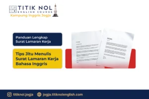 Surat Lamaran Kerja Bahasa Inggris